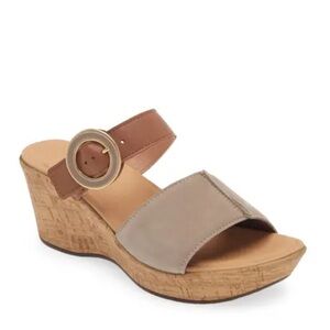Naot Breezy nubuck leather wedge sandal 40